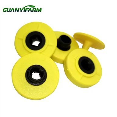 Detalle de crotal electrónico de alta frecuencia