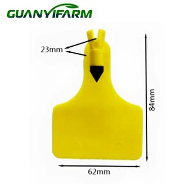 Crotal Mediano de Una Pieza con Cabeza Negra