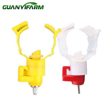 Bebedero de pezones de aves de corral