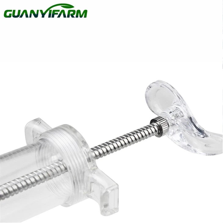 Veterinary Plastic Steel Syringe