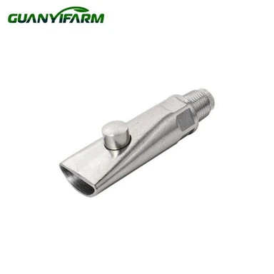 Bebedero de tetina para cerdos de acero inoxidable